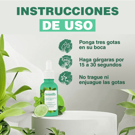 😀BREATIFY GOTAS NATURALES PARA EL MAL ALIENTO🍃