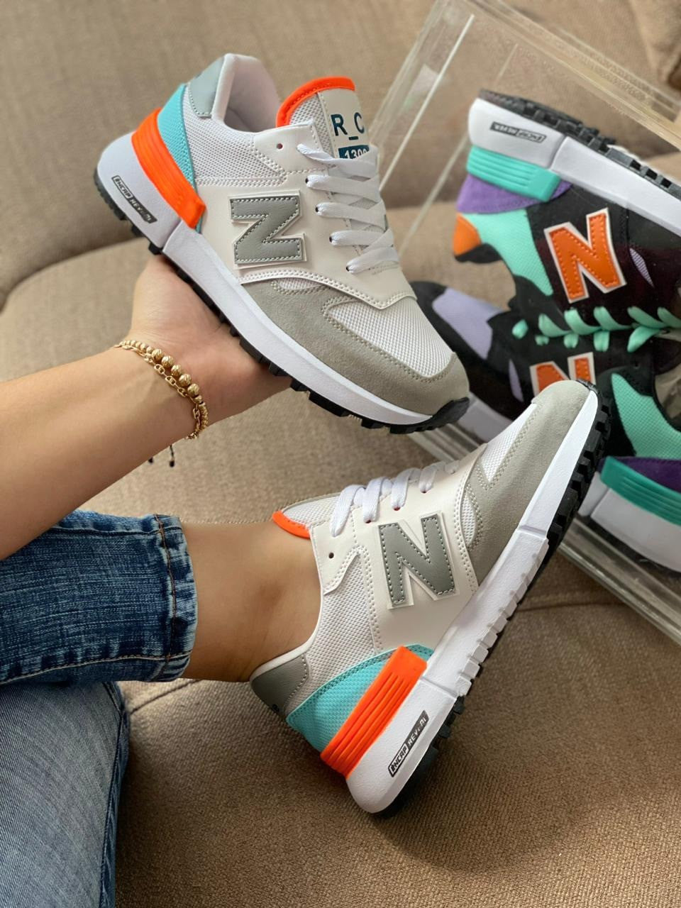 👟Tenis New Balance Dama Gris👟